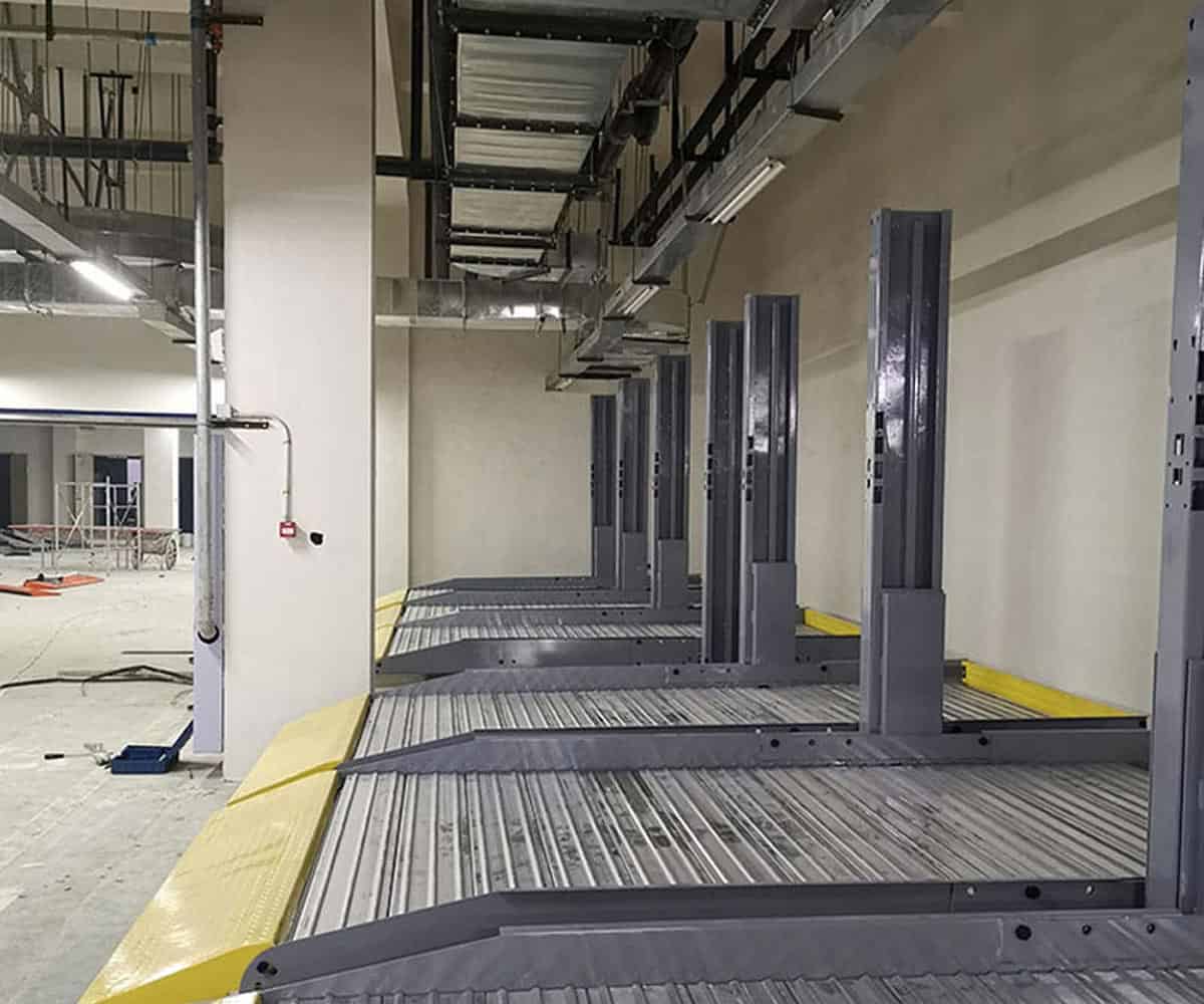 兩層升降橫移停車設備拆除